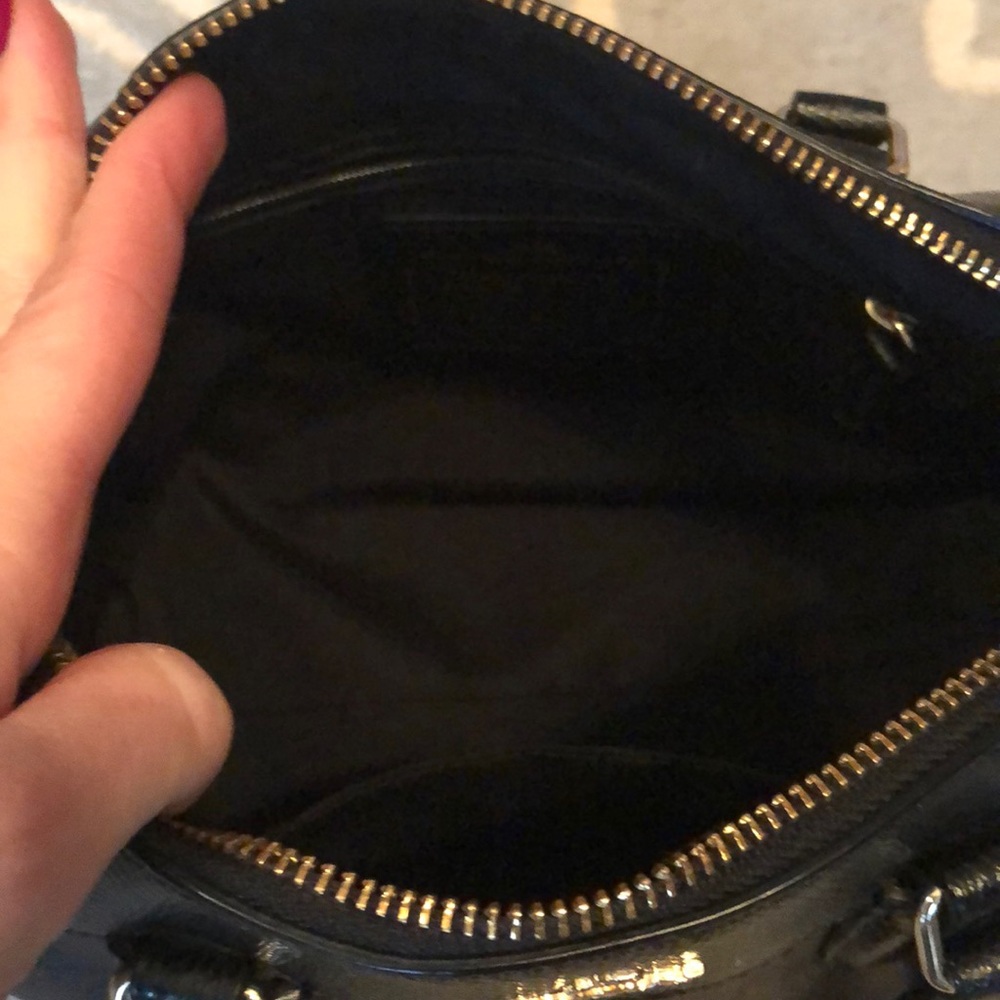 Coach Signature Canvas Satchel in Dark Brown and Black - Picture 4 of 4